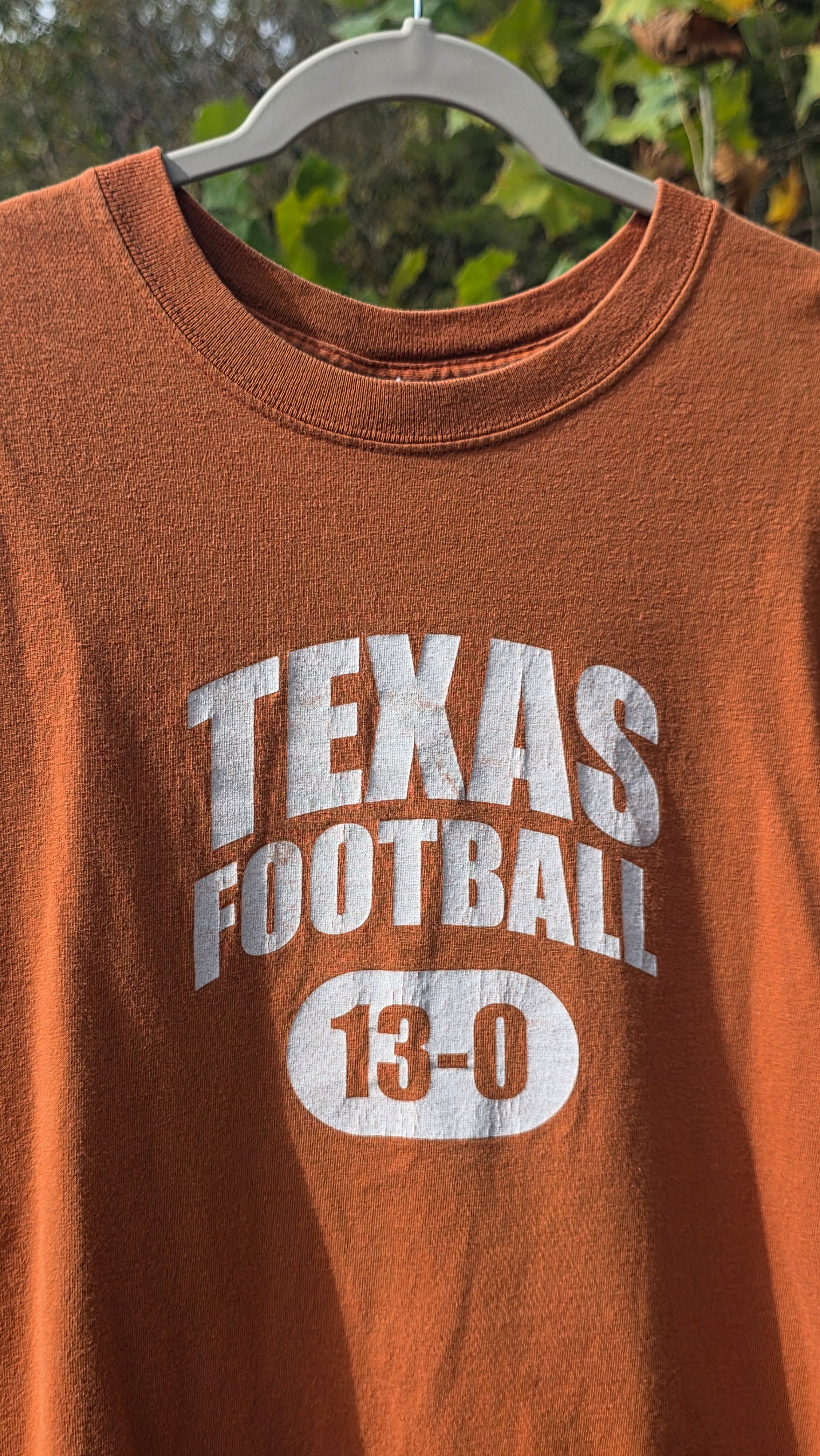 05' texas "13-0 champions" tee size medium
