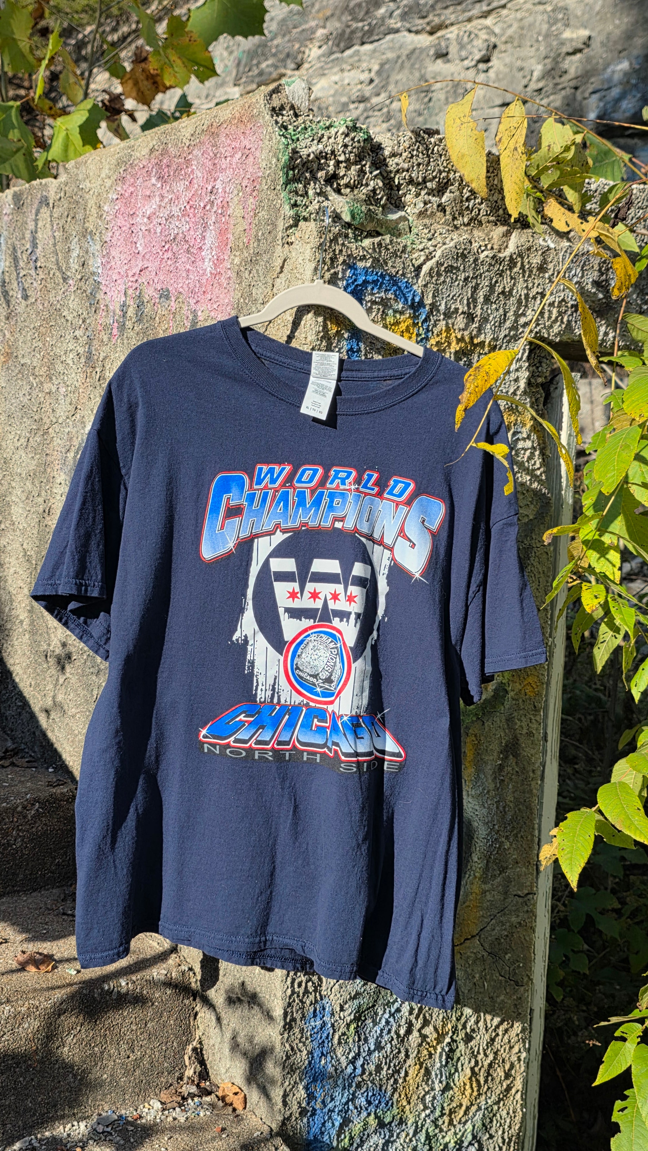 Chicago North side "world champions" vintage tee. Size large