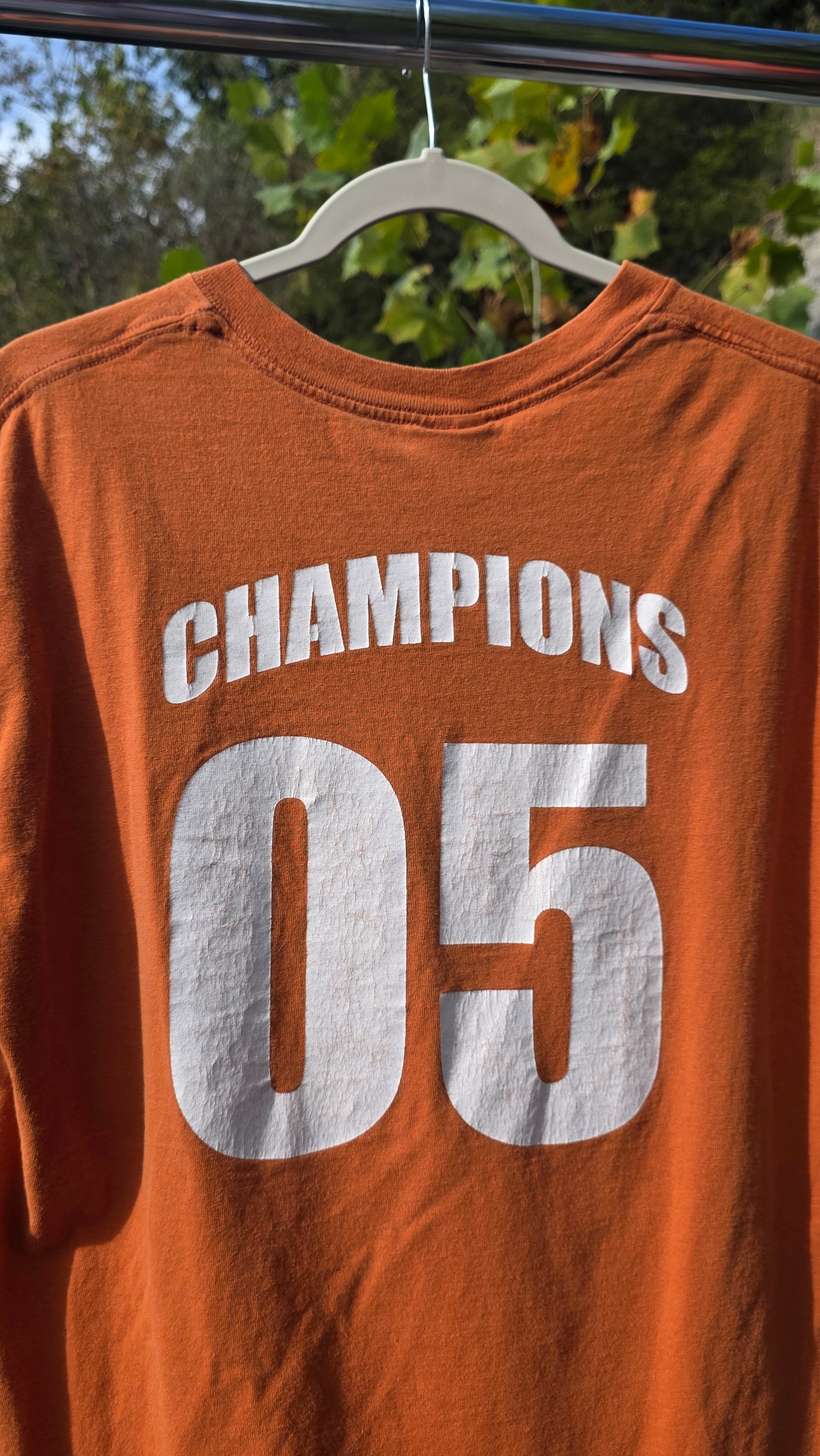 05' texas "13-0 champions" tee size medium