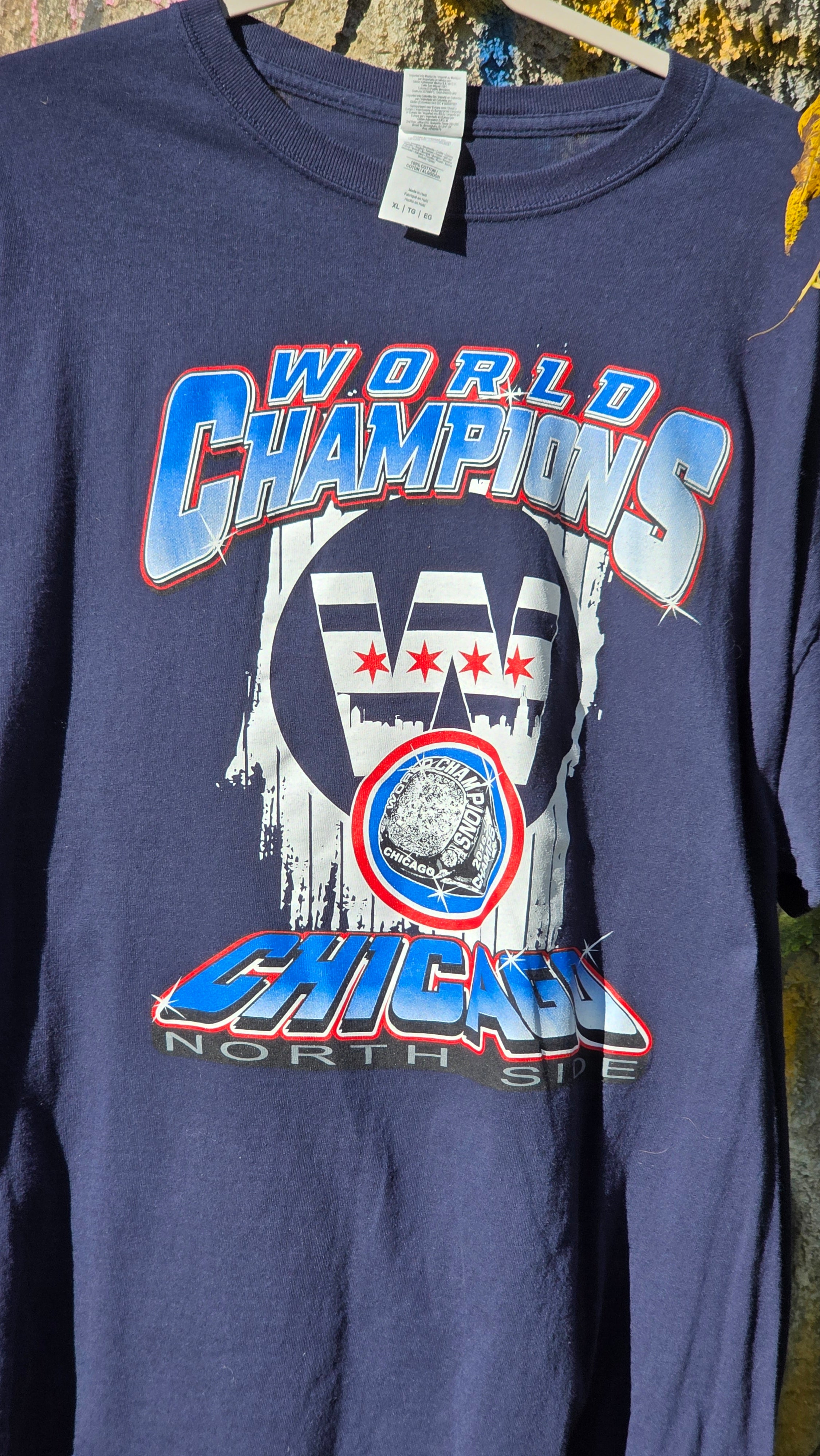 Chicago North side "world champions" vintage tee. Size large